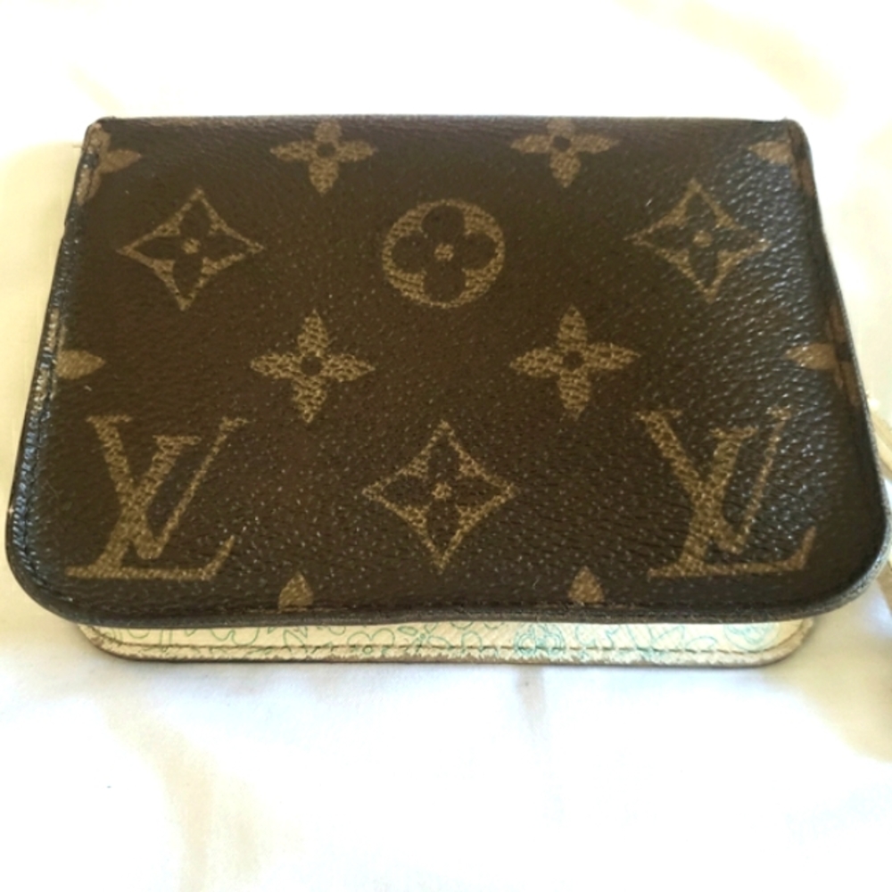 🌱 Louis Vuitton Vintage 2008 Zippy Coin Purse Brown and Pink